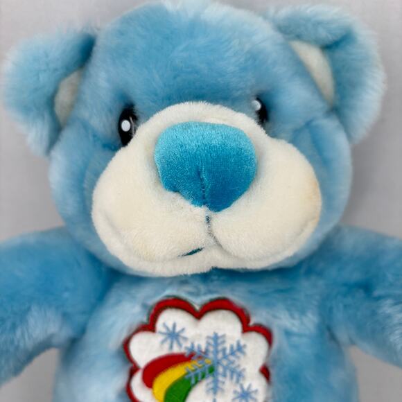 Dan Dee Blue Teddy Bear Plush Rainbow Snowflake Belly Stuffed Animal Toy 13 Inch - Picture 2 of 8